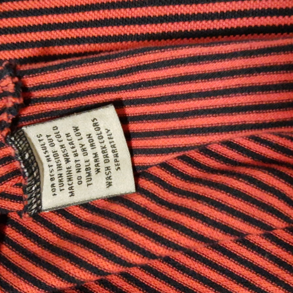 Vintage Men's Cutter & Buck 100% Cotton Pinstripe Pocket Tee PTP22" Mod M/VTG XL - Picture 13 of 14